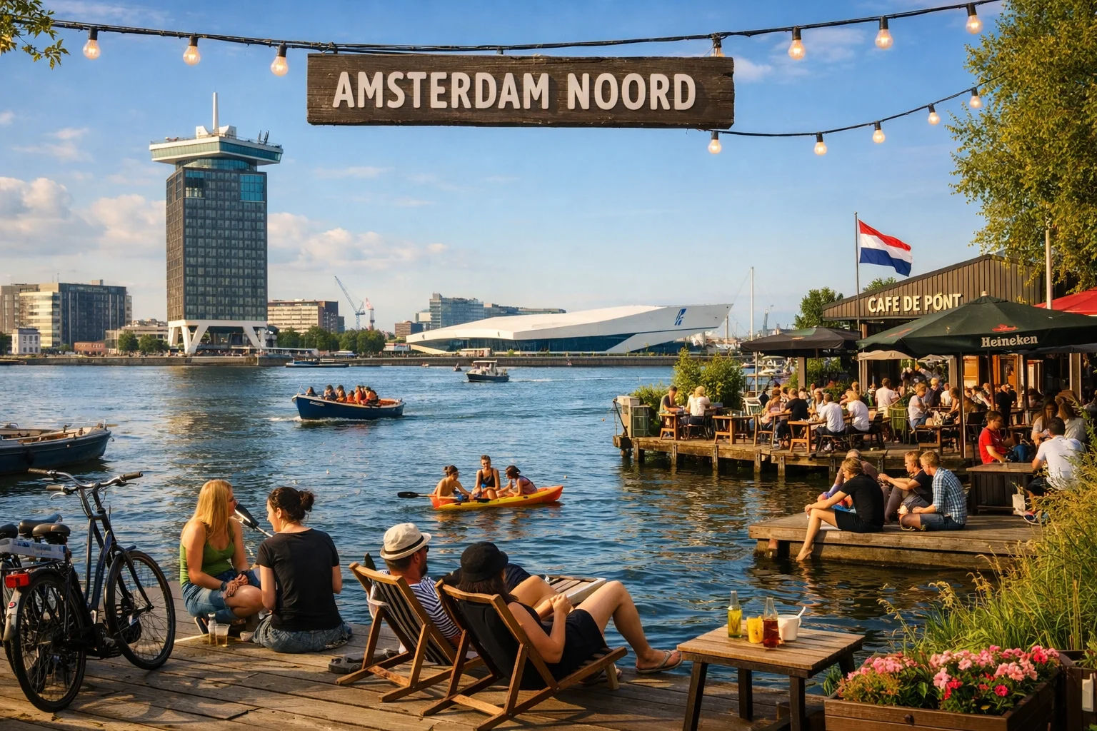 Amsterdam Noord Without the Hype: Free Ferry Amsterdam Day Itinerary to NDSM Wharf, Markets and Viewpoints
