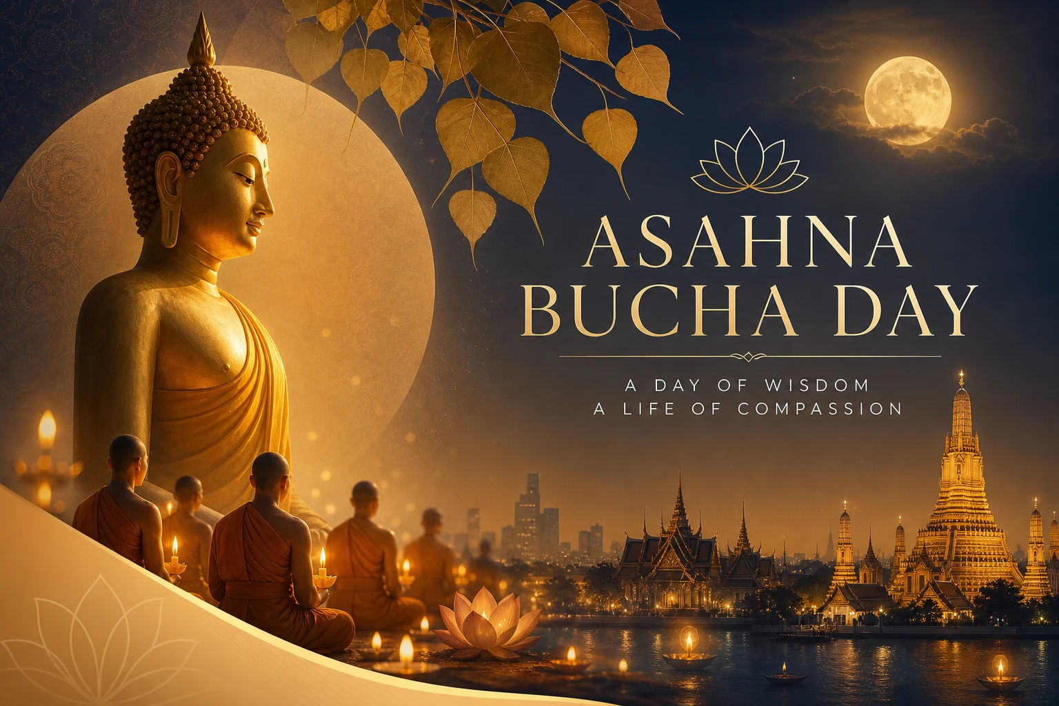 Asahna Bucha Day (Buddhist Holy Day) 2026 - Religious / Public Holiday event in Bangkok