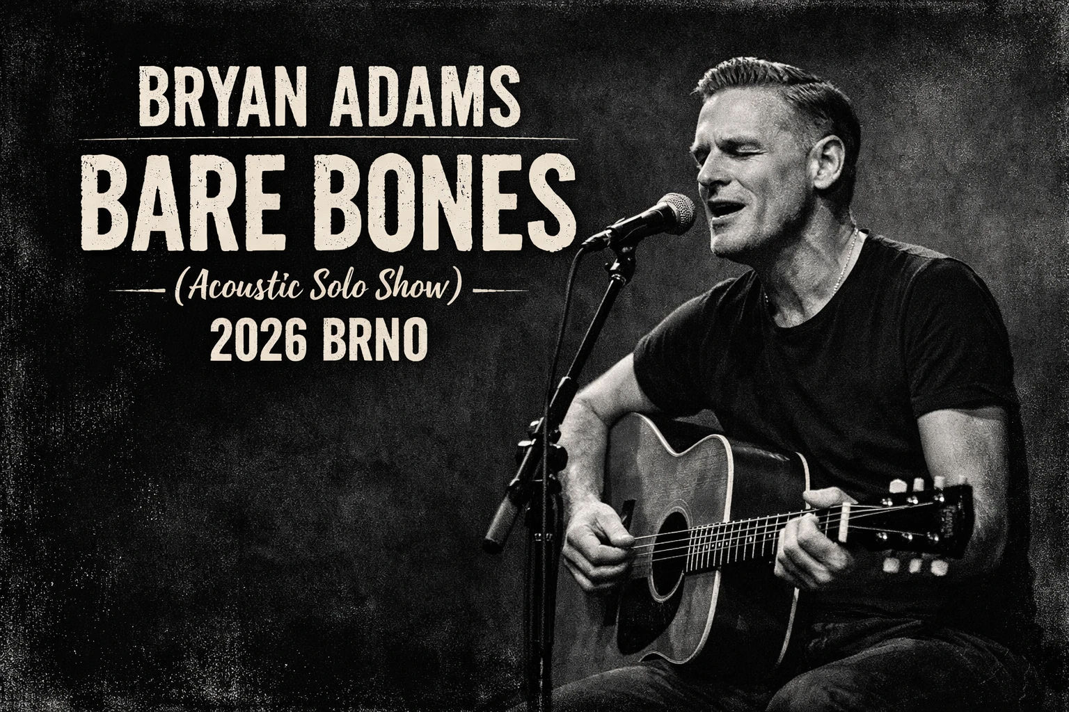Bryan Adams — Bare Bones 2026 Brno cover