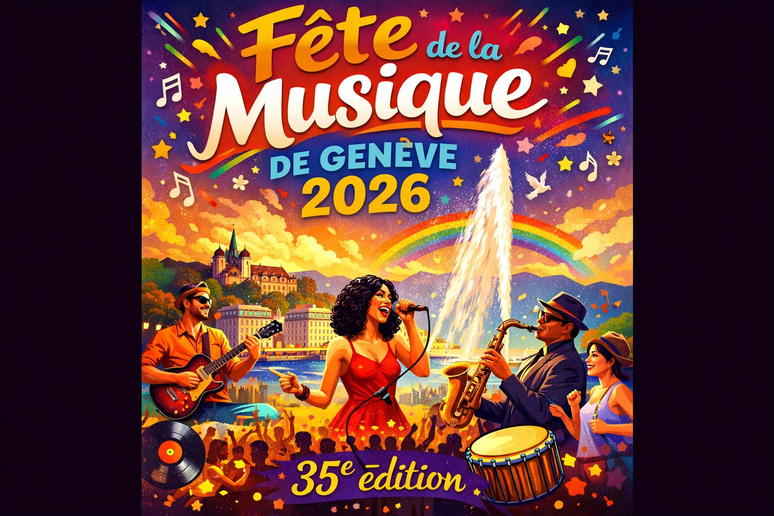 Fête de la Musique de Genève 2026 — 35th edition cover