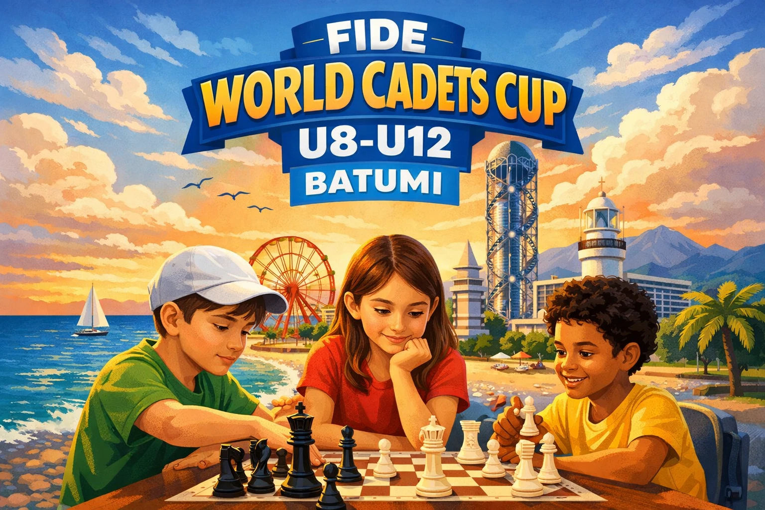 FIDE World Cadets Cup U8-U12 2026 Batumi cover