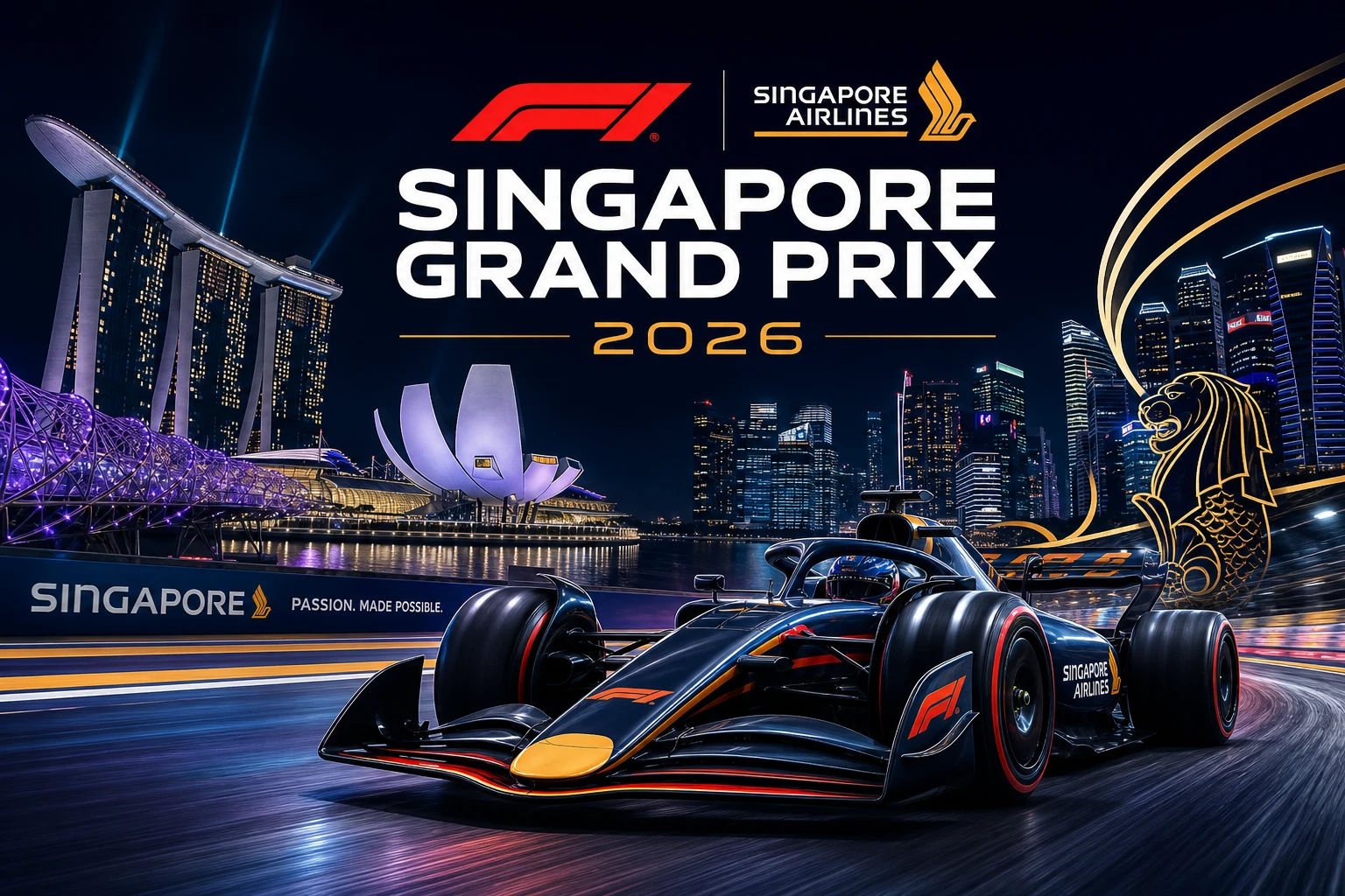 Formula 1 Singapore Airlines Singapore Grand Prix 2026 cover