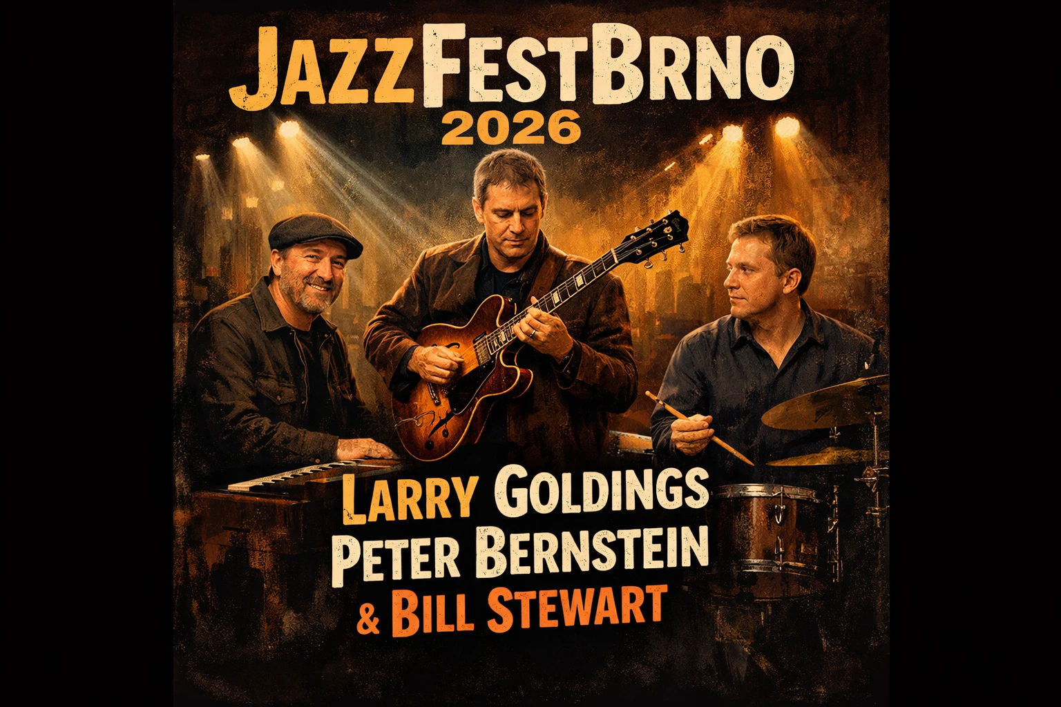 JazzFestBrno 2026 – Larry Goldings, Peter Bernstein & Bill Stewart
