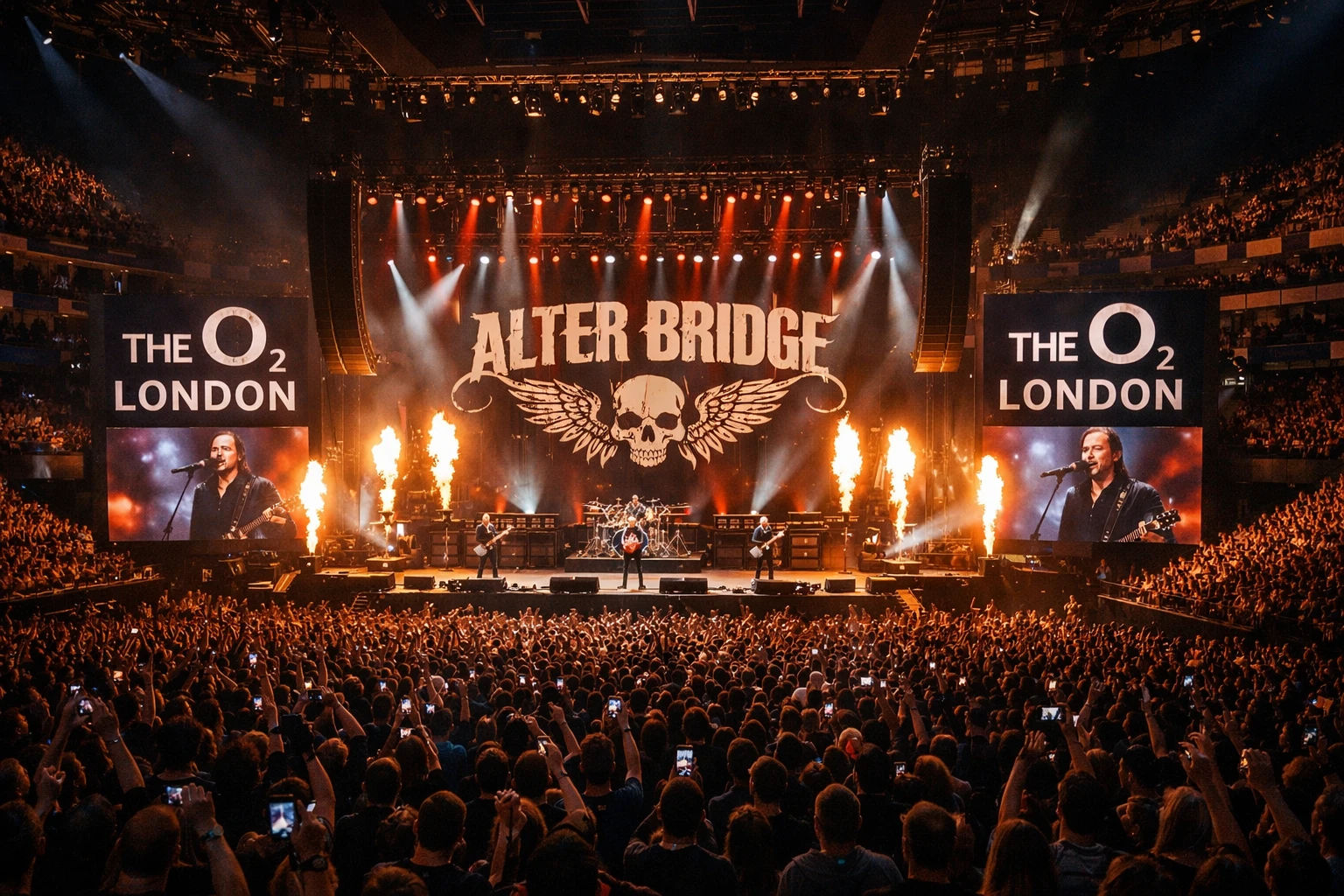 The O2 arena: Alter Bridge Concert 2026 - Event in London