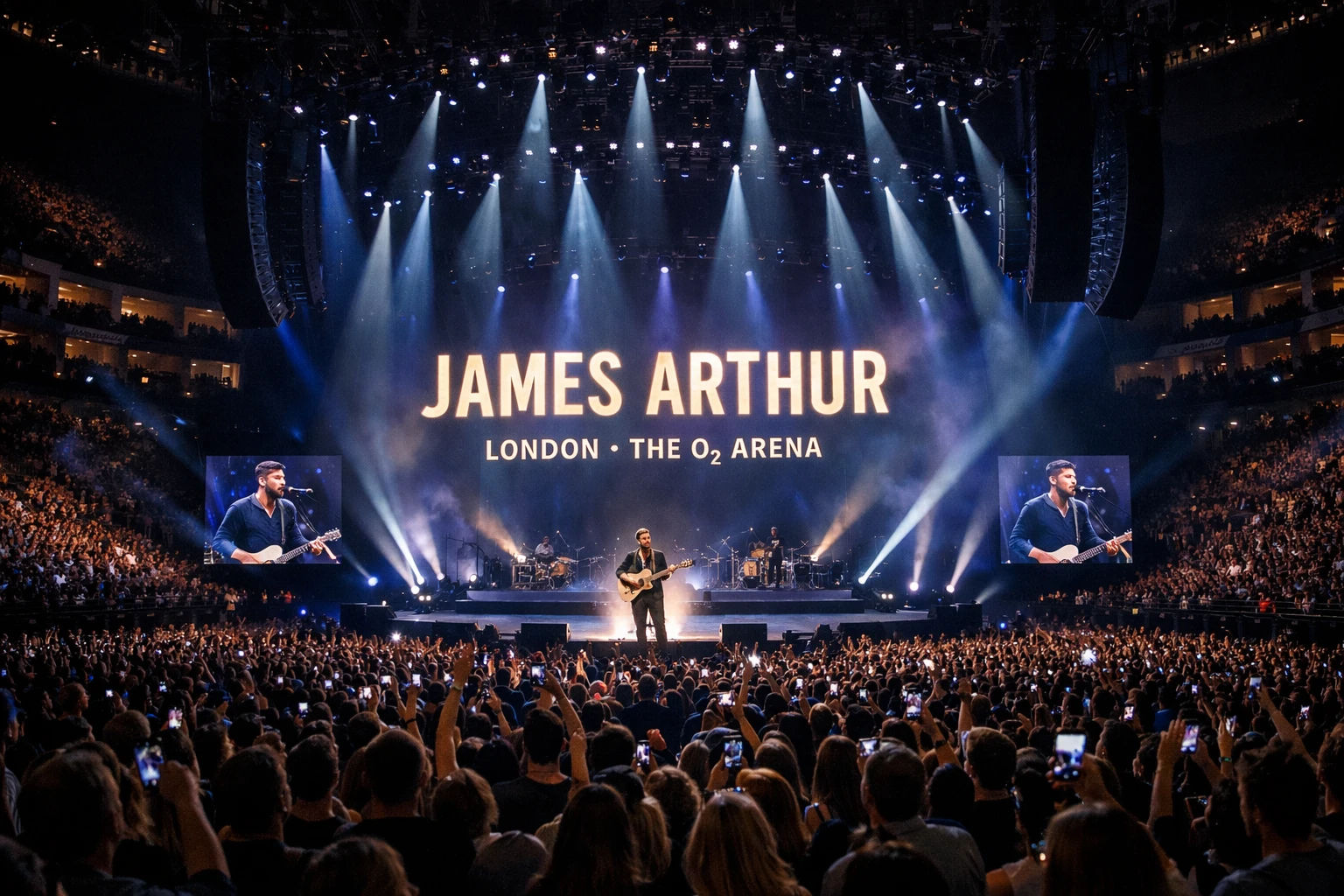 The O2 arena: James Arthur 2026 Concert