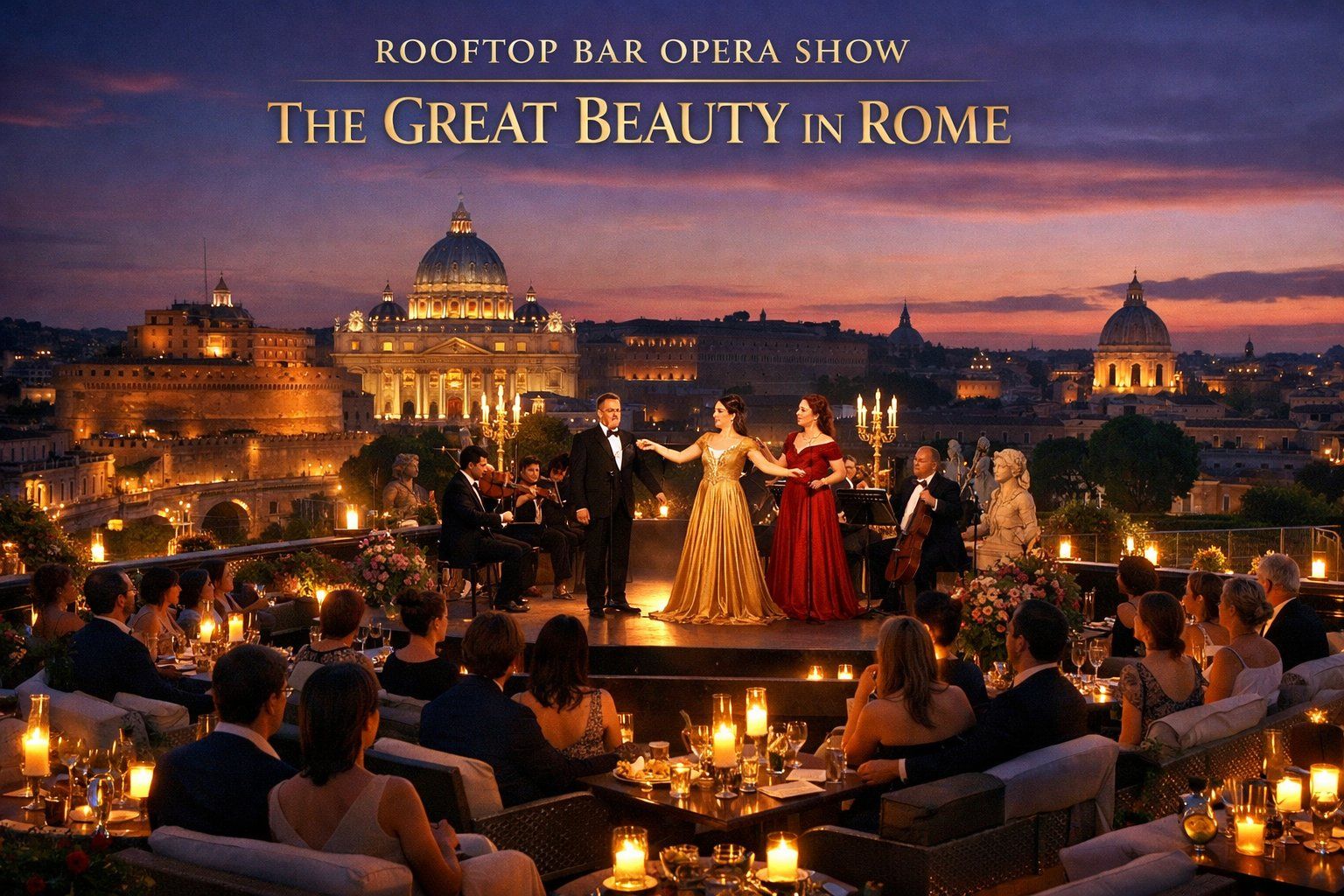 Rooftop Bar Opera Show: The Great Beauty in Rome 2026