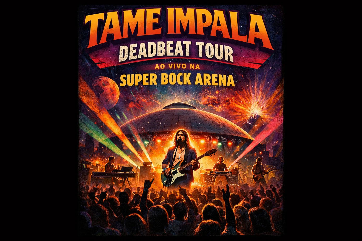 Tame Impala Deadbeat Tour ao Vivo na Super Bock Arena 2026