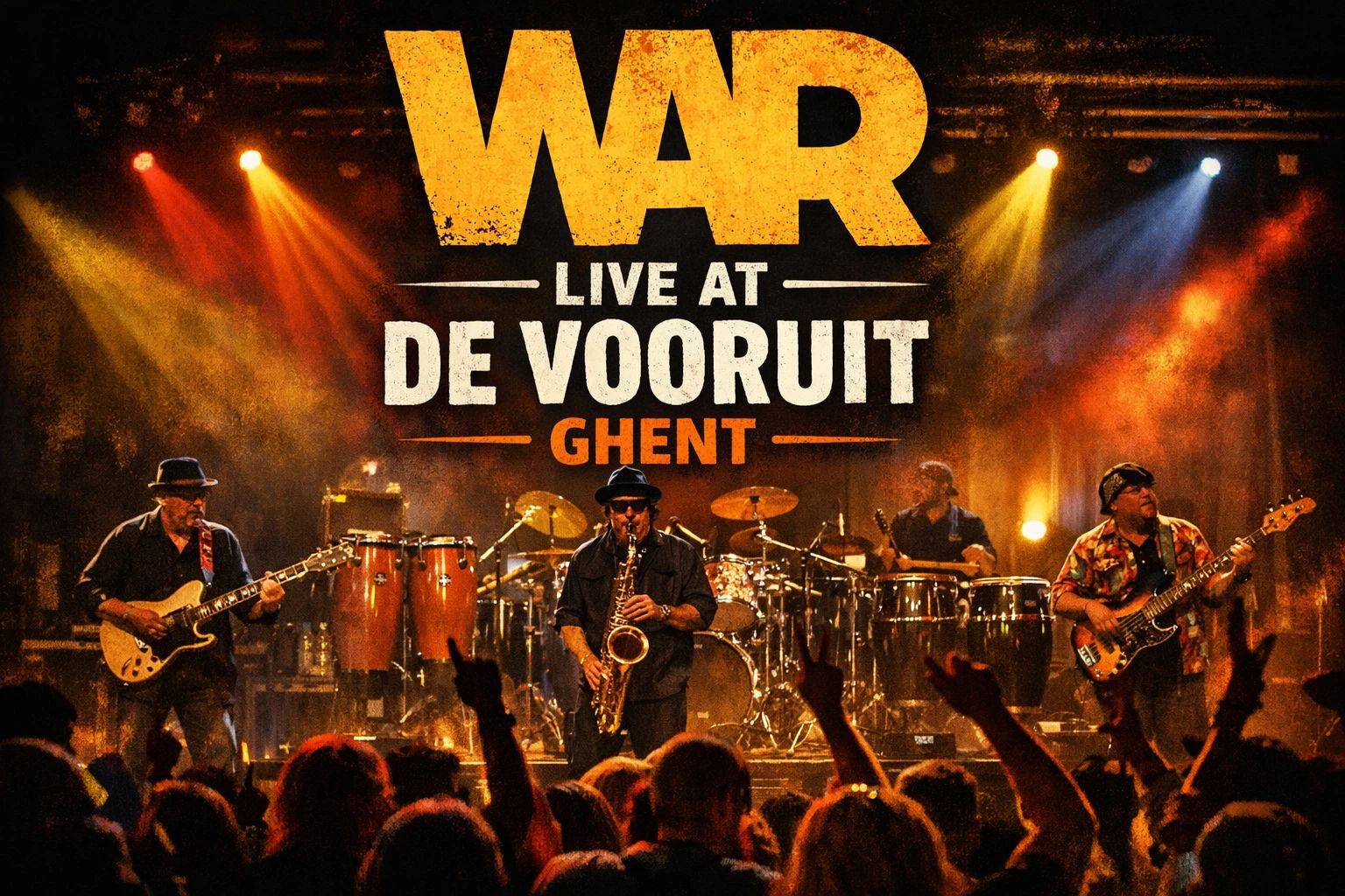 WAR Live at De Vooruit Ghent 2026 - Music / Funk / Soul / R&B event in Ghent, Belgium
