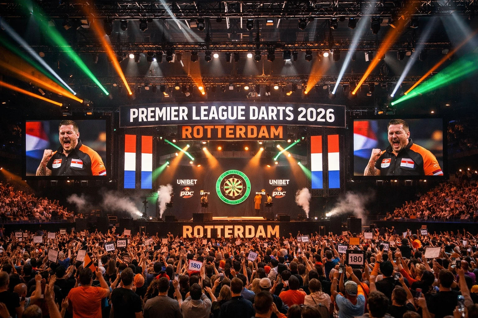 Premier League Darts 2026 Rotterdam - Sport / Darts event in Rotterdam