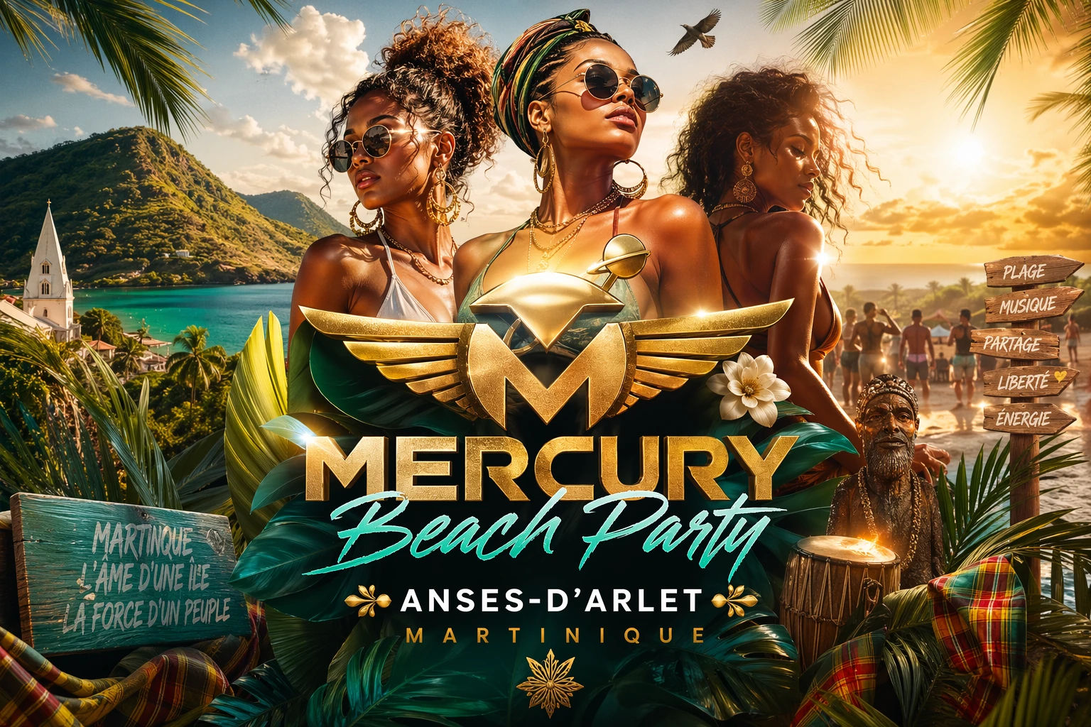 Mercury Beach Party Anses-d'Arlet Martinique 2026