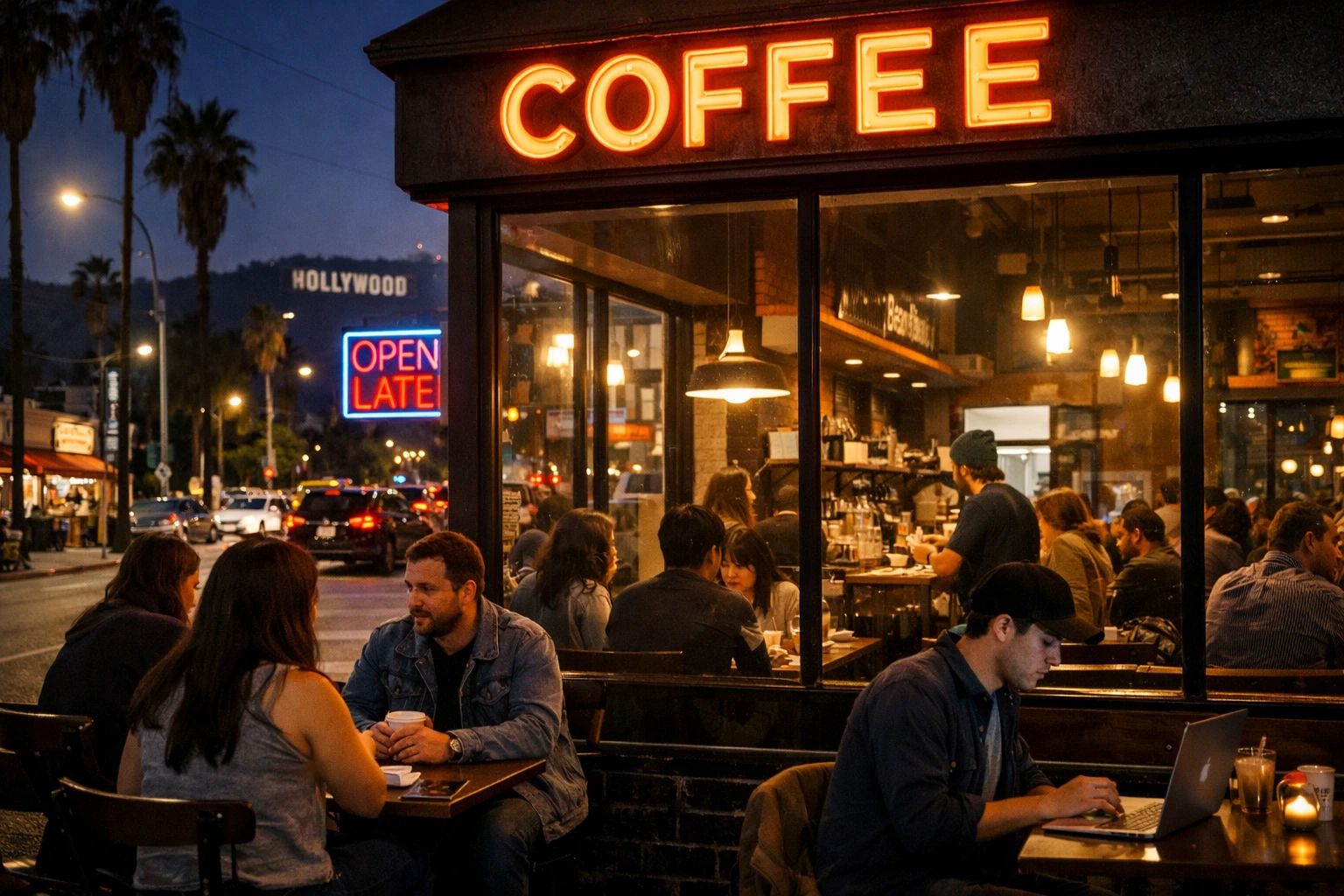 Best LA Cafes Open Past 6PM: The Evening Coffee Guide