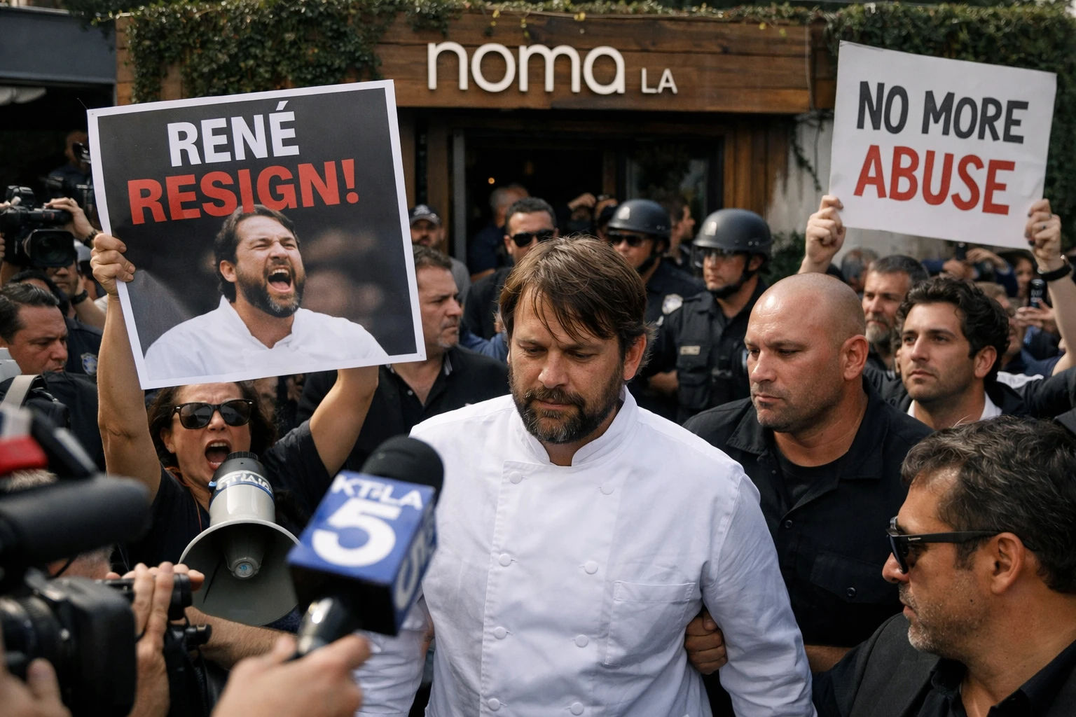 Noma LA Opens in Silver Lake to Protest, Abuse Allegations, and a Chef's Resignation