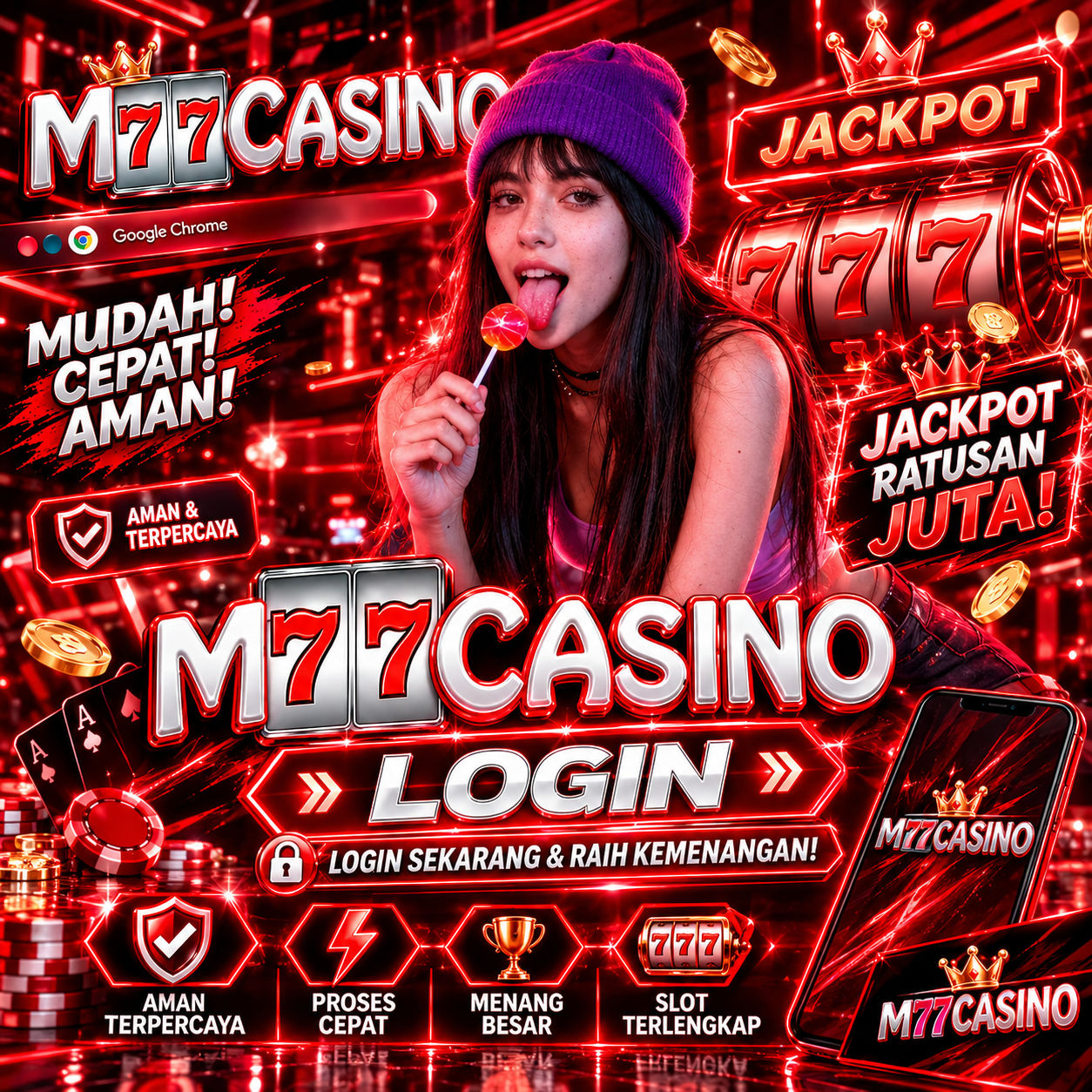 M77Casino | Agen Judi Online Resmi & Slot Gacor Mudah Menang by Hey siriusly