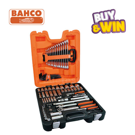 Bahco 103 Piece 1/4In & 1/2In Deep Socket & Spanner Set