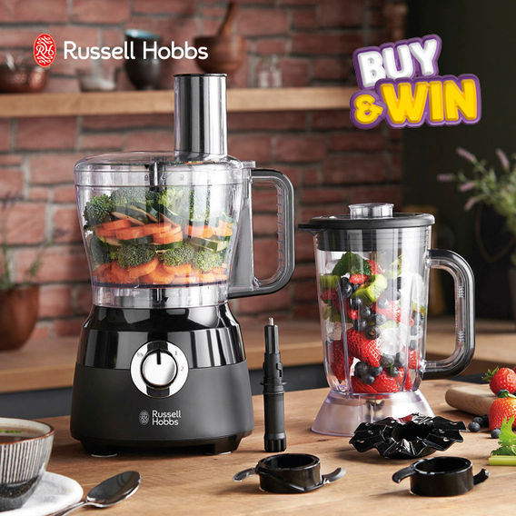 Russell Hobbs Desire Matte Black Food Processor