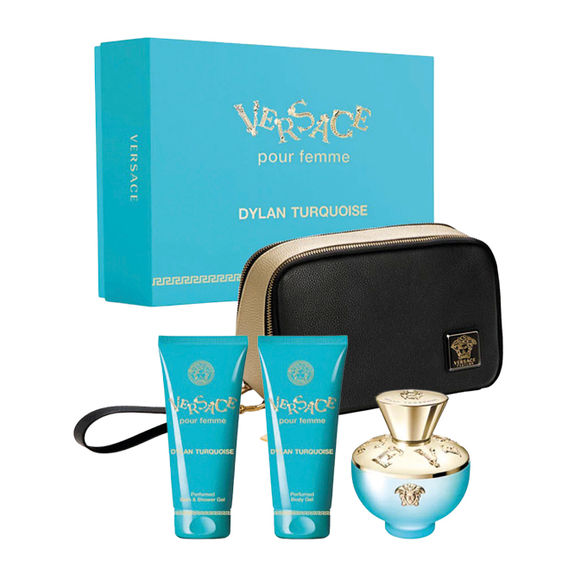 Dylan Turquoise by Versace 100ml EDT 4 Piece Gift Set