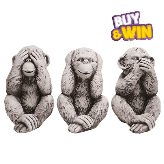 Set of 3 See No Evil Monkeys