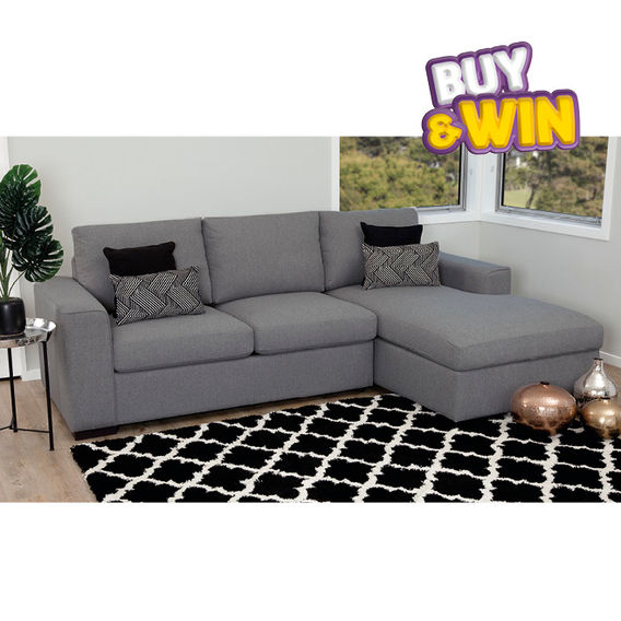 Marley Sofa Bed W/Chaise - Charcoal