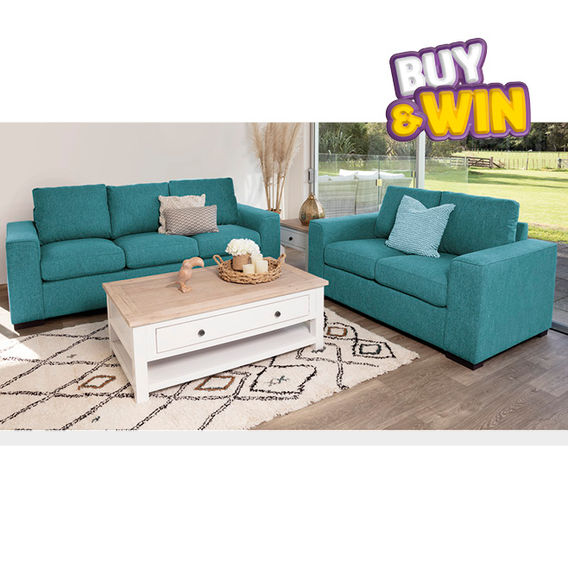 Marley 3 + 2 Seater - Turquoise - Save $100