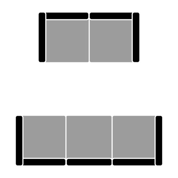 Abbie 3+2 Seater - Steel