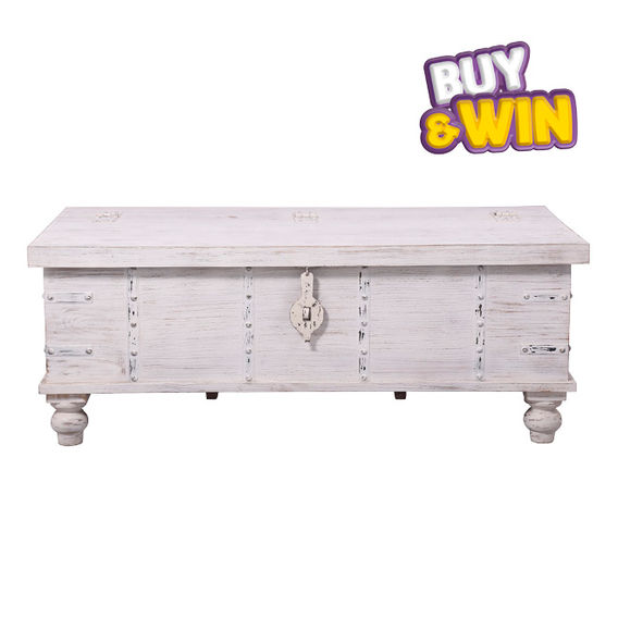 Pushkar Storage Trunk White