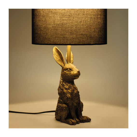 Rabbit Sitting Table Lamp - Gold