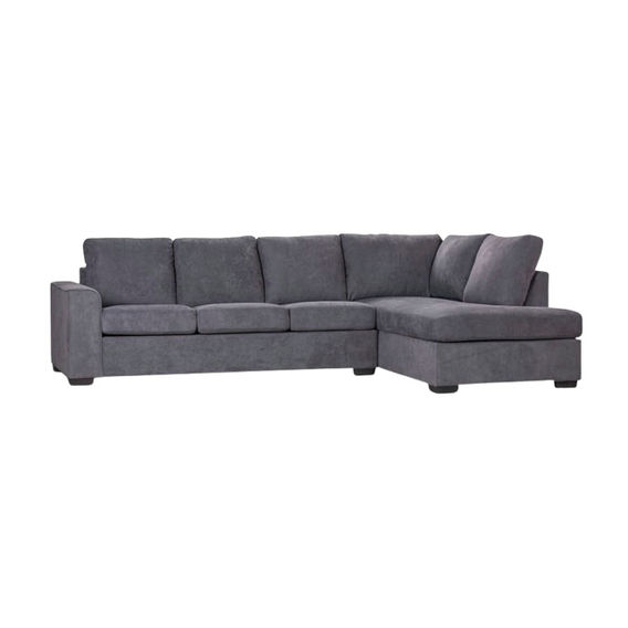 Kristie 3 Seater w/RHF Chaise - Dark Grey