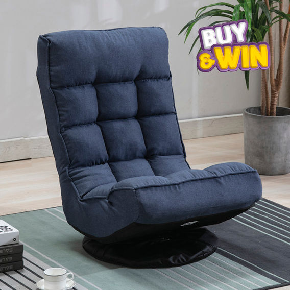 Halo Swivel Floor Chair Blue