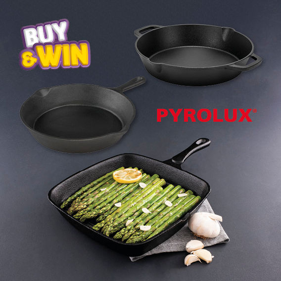 Pyrolux Pyrocast Cast Iron Pan Set