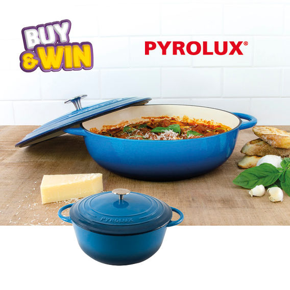 Pyrolux Pyrochef  Enamelled Cast Iron Bundle - Ocean Blue