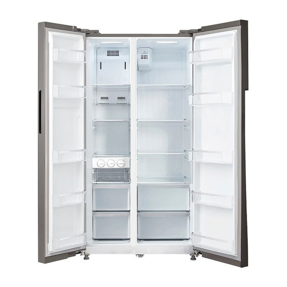 Midea 584L Fridge Freezer Black Glass