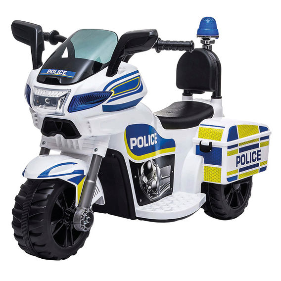 Ride On Police Motorbike White