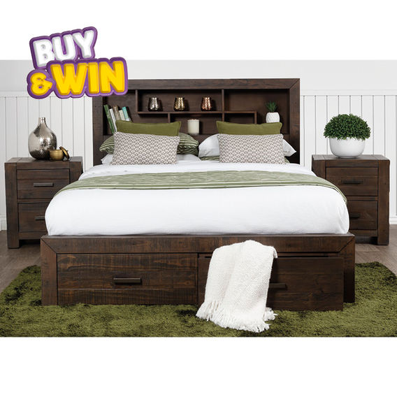 Sedona Queen Bed & Bedside Tables