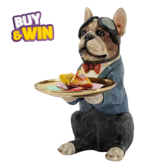 French Bulldog Pilot Holding Tray