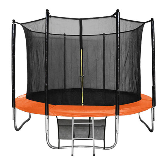 Arc Trampoline with Ladder & Safety Enclosure - 14ft