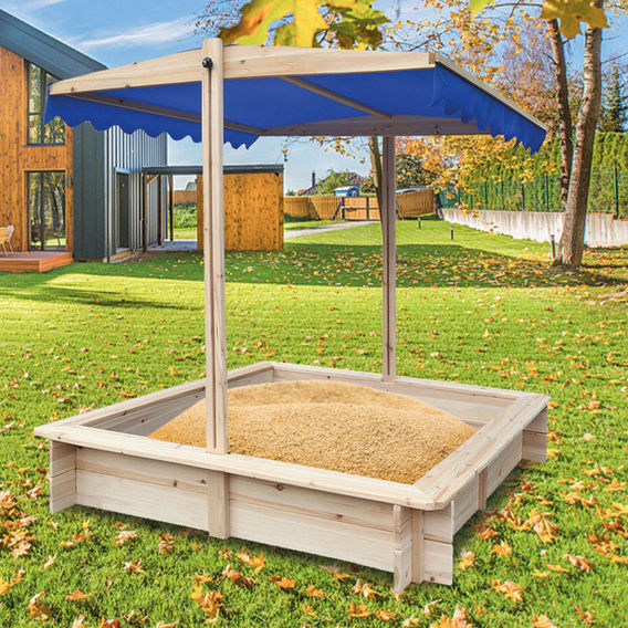 Children's Sandpit With Canopy