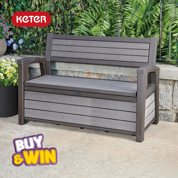 Keter Eden Storage Bench - Espresso