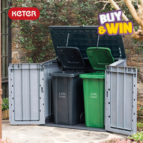 Keter Store It Out Prime 880L Bin Tidy