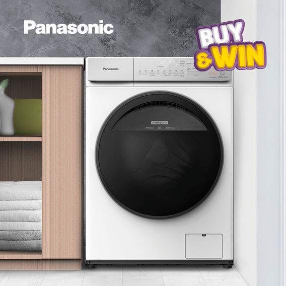 Panasonic 10KG Washer & 6KG Condenser Dryer, with WiFi