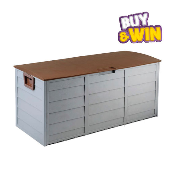 280L Garden Storage Box - Brown