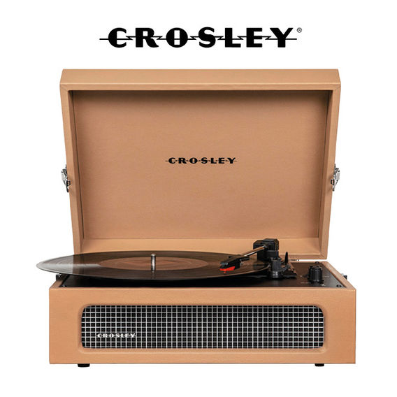 Crosley Voyager BT Portable Turntable / Speaker Combo- Tan