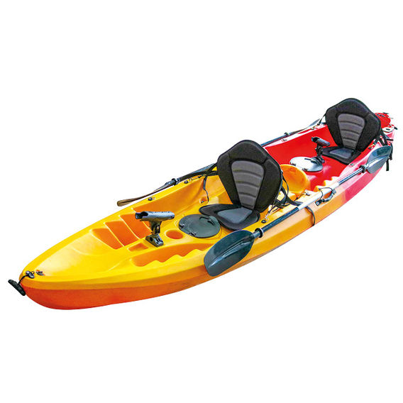 Tandem Kayak Yellow & Red 3.7m Bundle