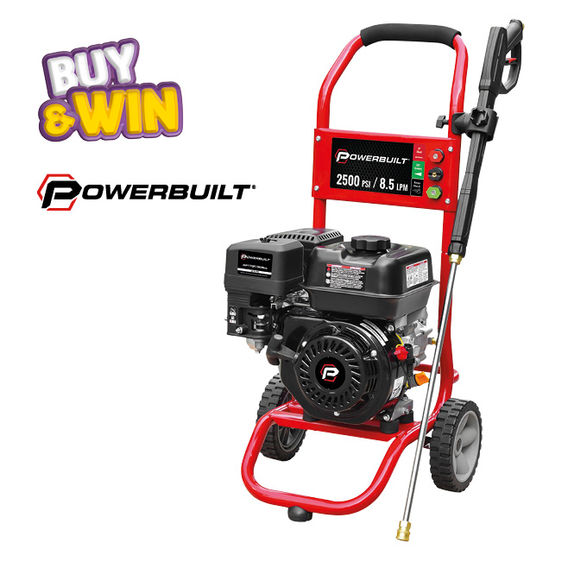 Powerbuilt 2500psi 8.5L/M Cold Water Petrol Waterblaster