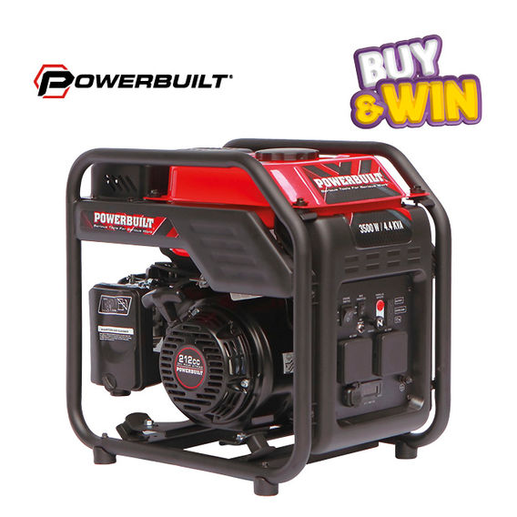 Powerbuilt 3500W Open frame Inverter Generator