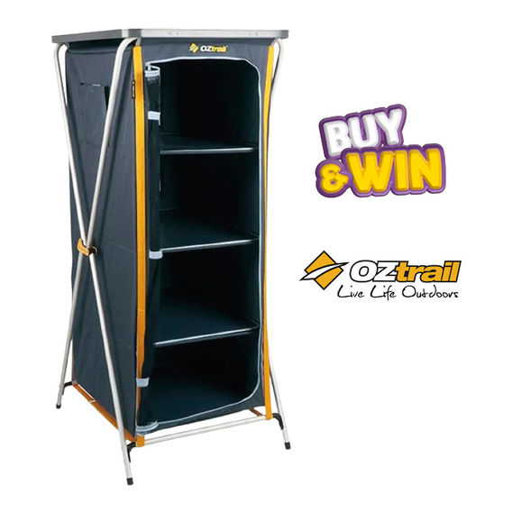 Oztrail 4 Shelf Deluxe Cupboard