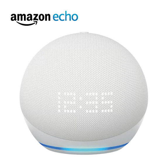 Amazon Echo Dot Smart Speaker with Clock & Alexa 5th Gen White