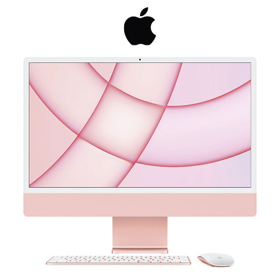 Apple 24In iMac with Retina 4.5K Display Bundle - Pink