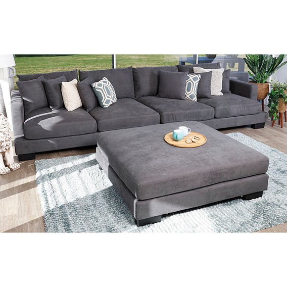 Dallas 4 Seater with Ottoman Mist