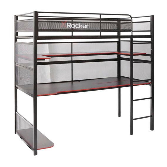 X Rocker Battlebunk Gaming Bed with Desk