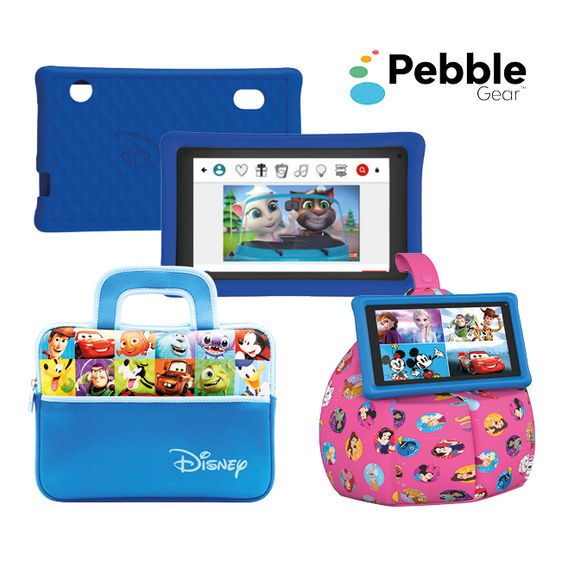 Pebble Gear Disney 7In Kids Tablet Bundle - Blue